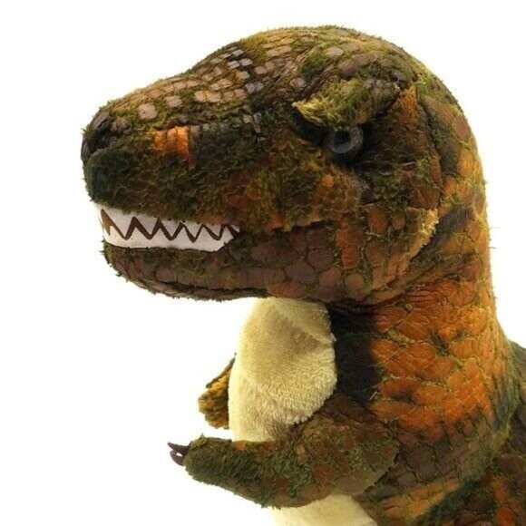 Douglas Dinosaur Plush Brown 10" Stuffed Animal Tyrannosaurus Rex #3782 READ - Picture 2 of 10